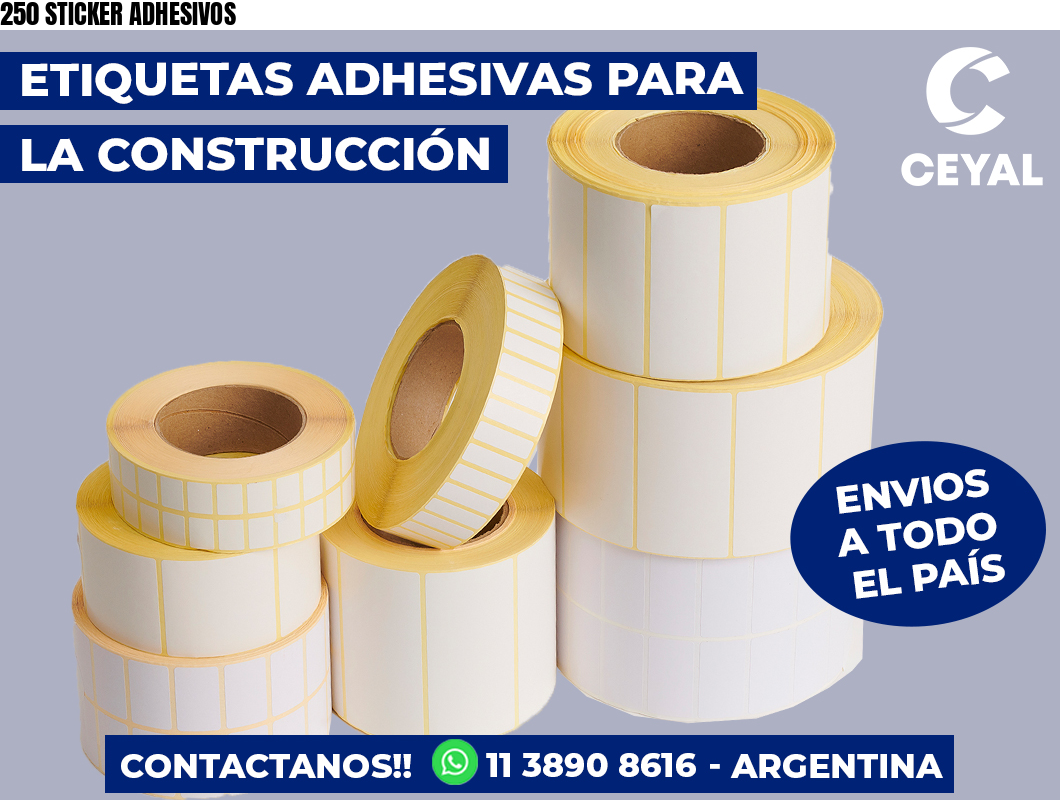 250 STICKER ADHESIVOS