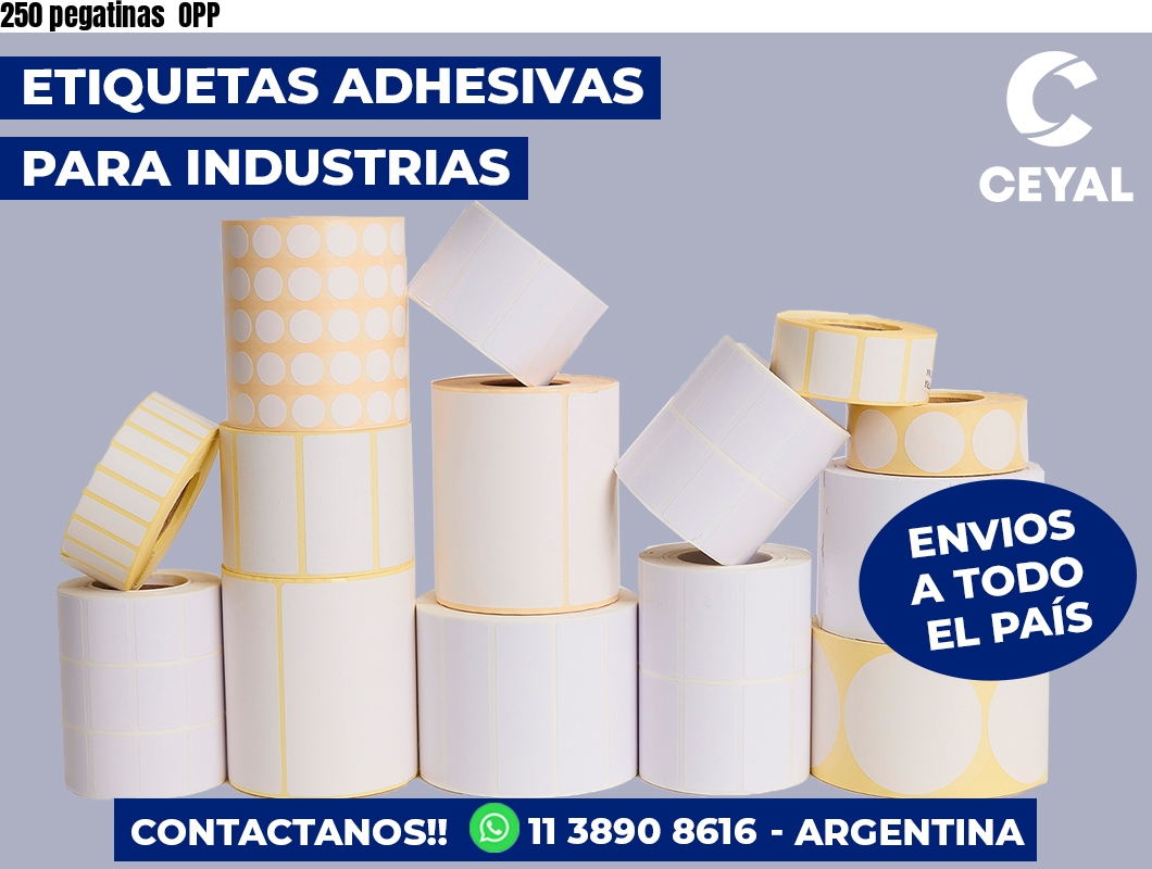 250 pegatinas OPP