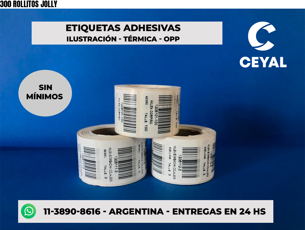 300 ROLLITOS JOLLY