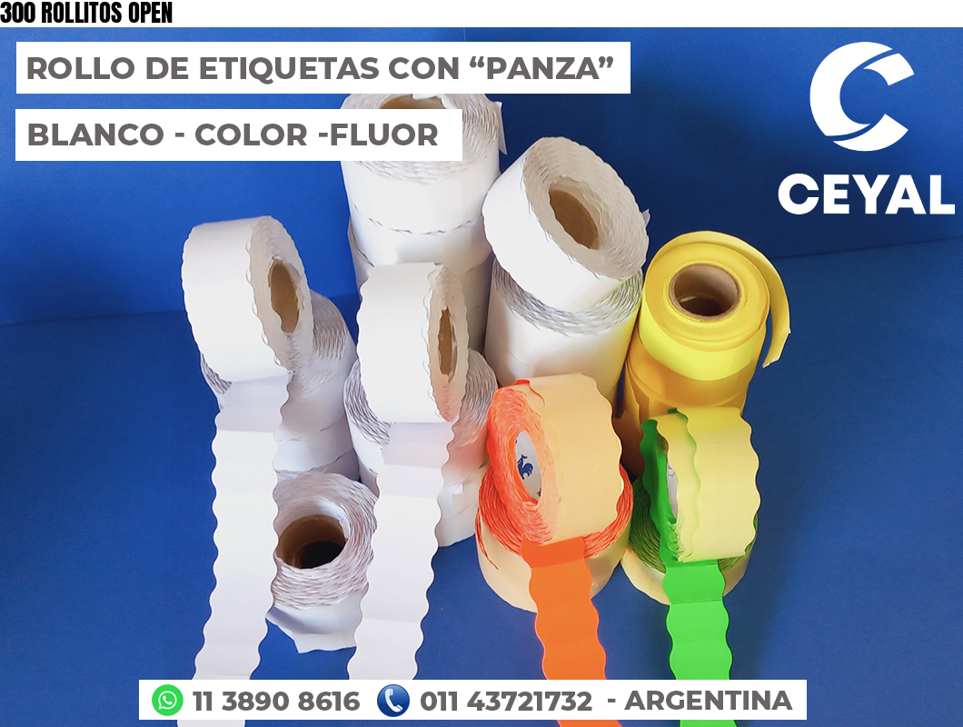 300 ROLLITOS OPEN