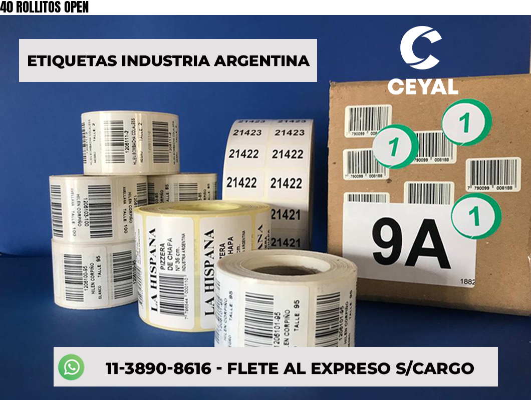 40 ROLLITOS OPEN