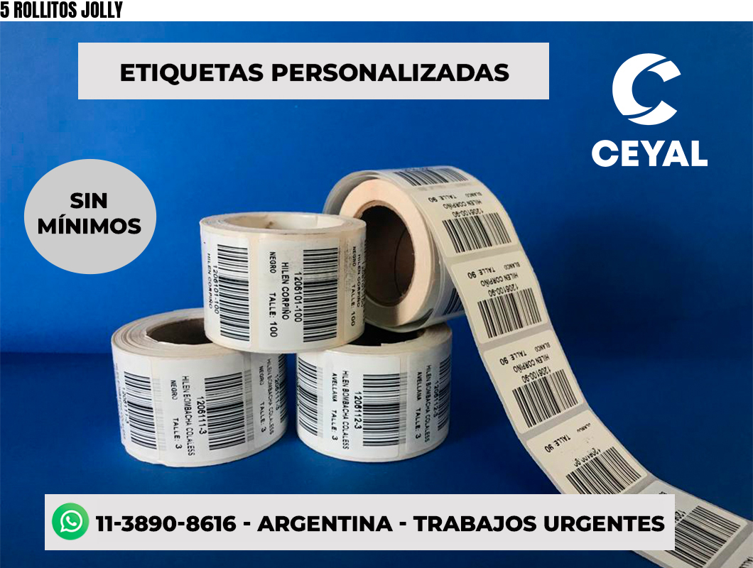 5 ROLLITOS JOLLY
