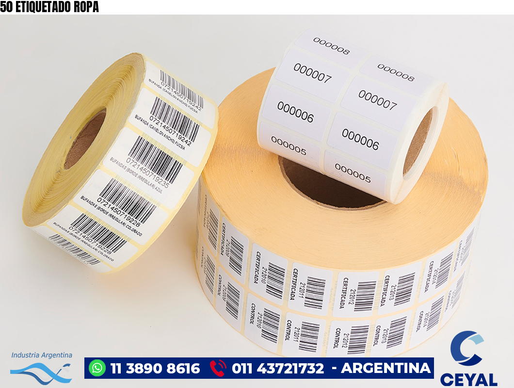 50 ETIQUETADO ROPA