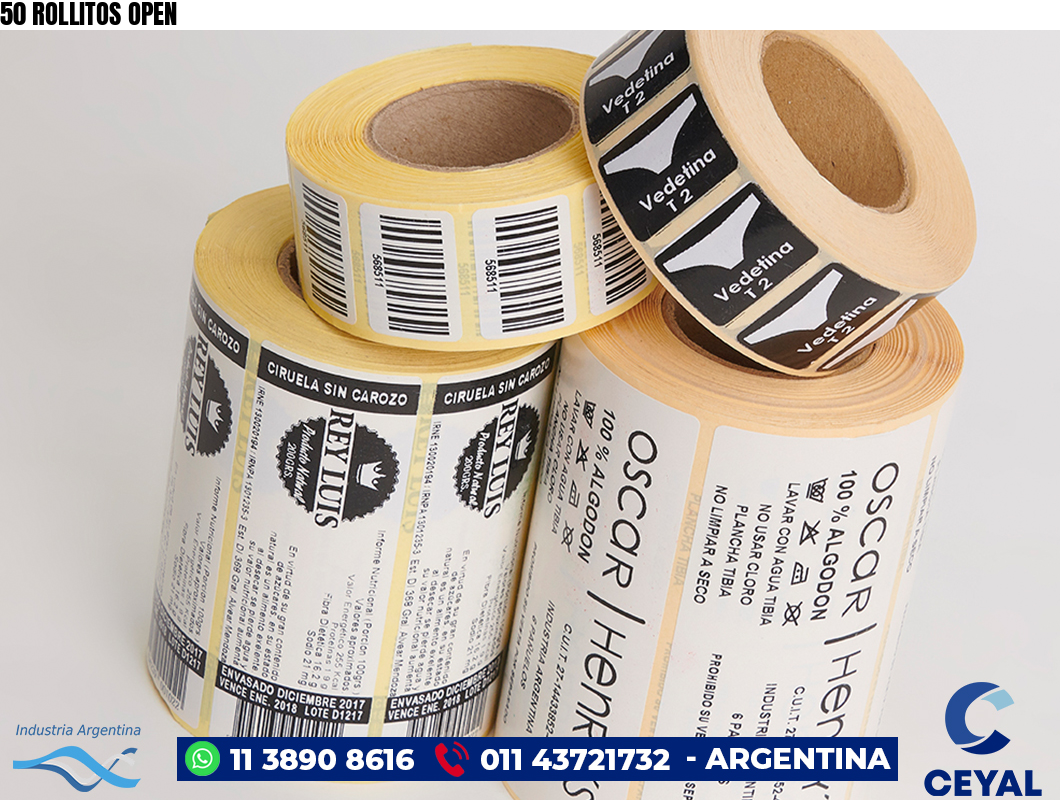 50 ROLLITOS OPEN