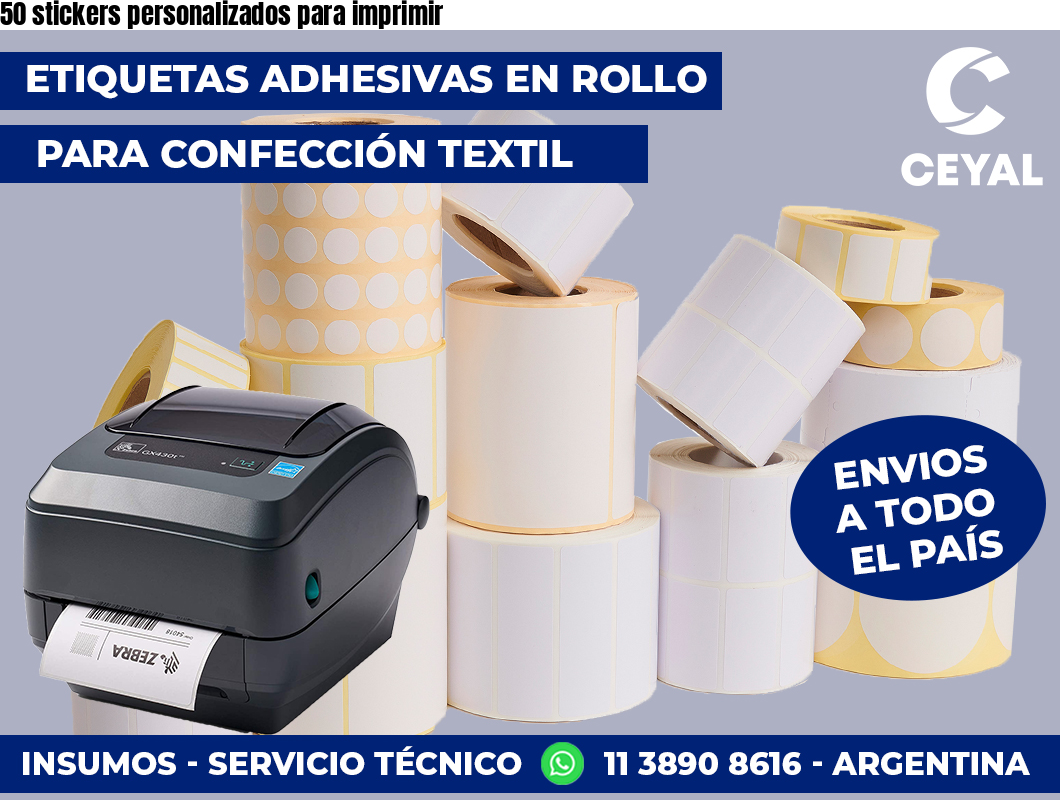 50 stickers personalizados para imprimir