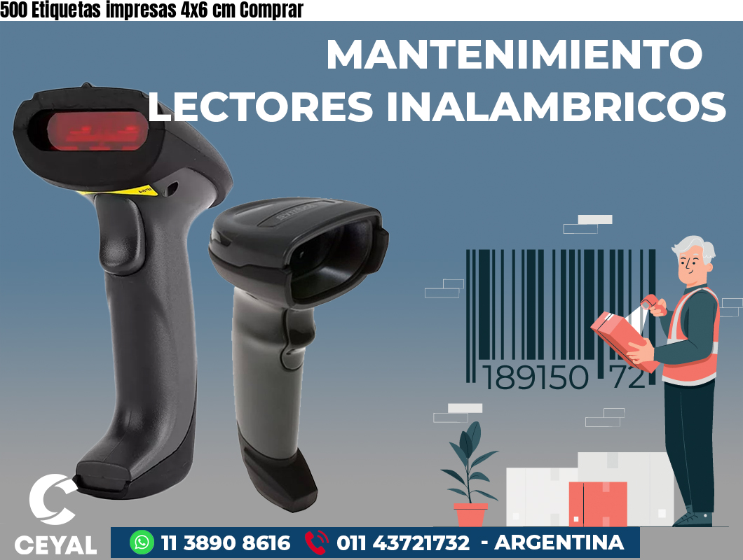 500 Etiquetas impresas 4x6 cm Comprar