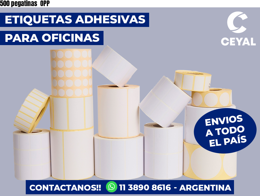 500 pegatinas  OPP