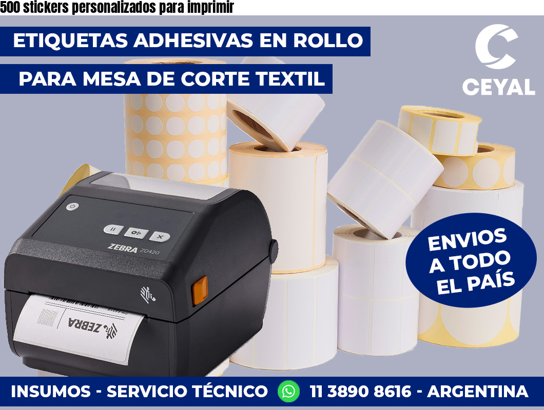 500 stickers personalizados para imprimir