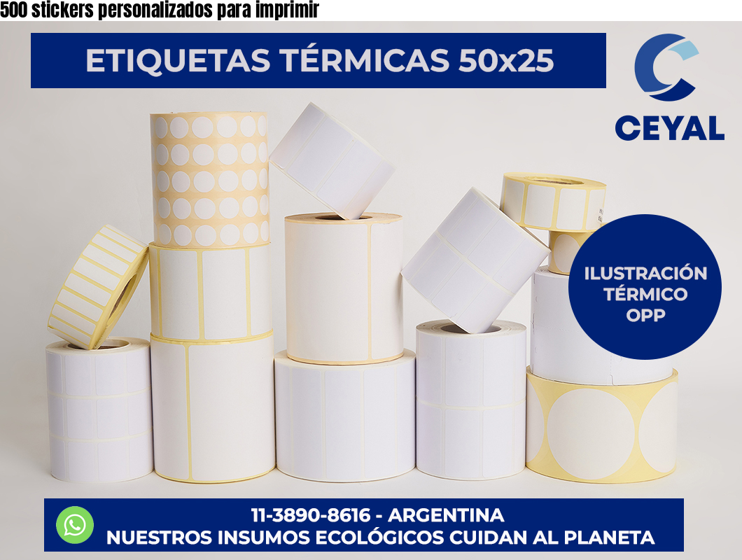 500 stickers personalizados para imprimir
