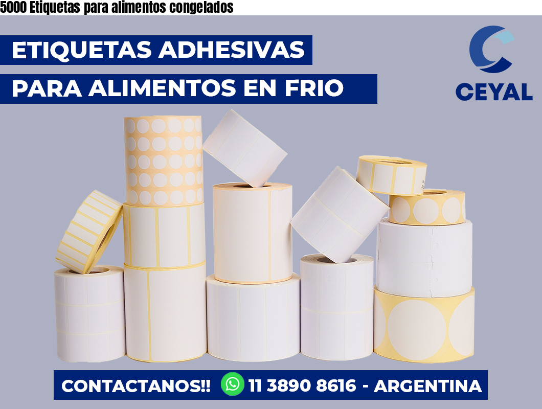 5000 Etiquetas para alimentos congelados
