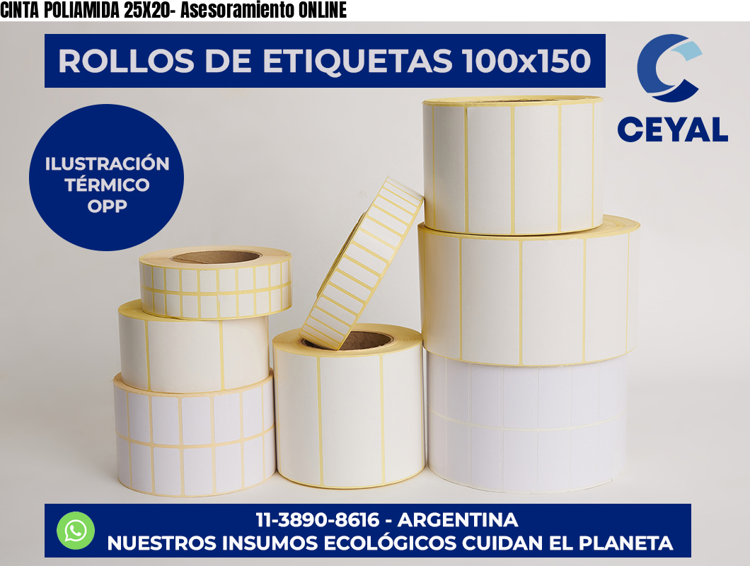 CINTA POLIAMIDA 25X20- Asesoramiento ONLINE