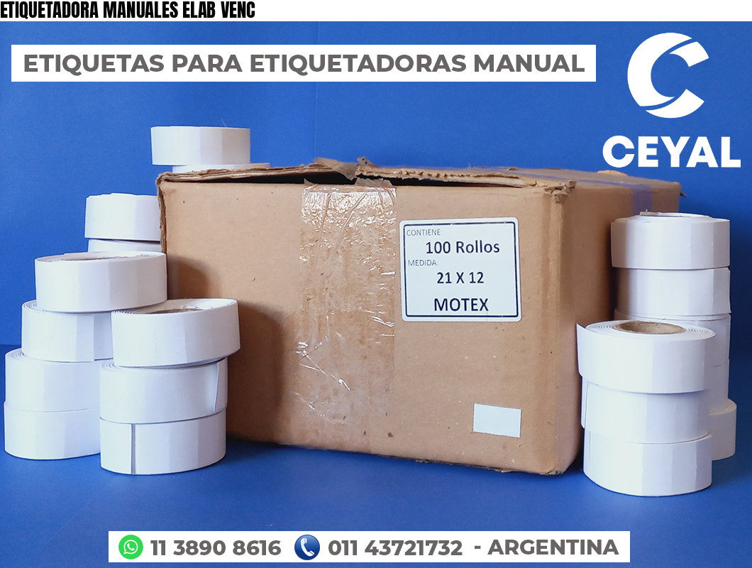 ETIQUETADORA MANUALES ELAB VENC