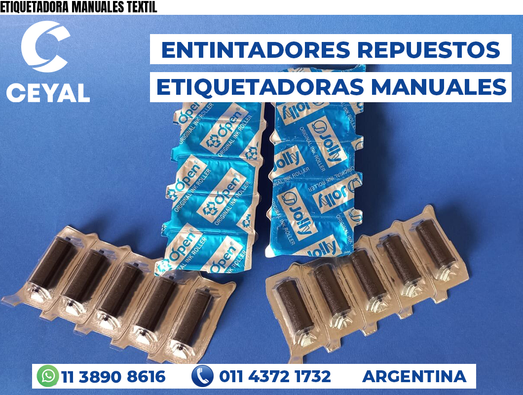 ETIQUETADORA MANUALES TEXTIL