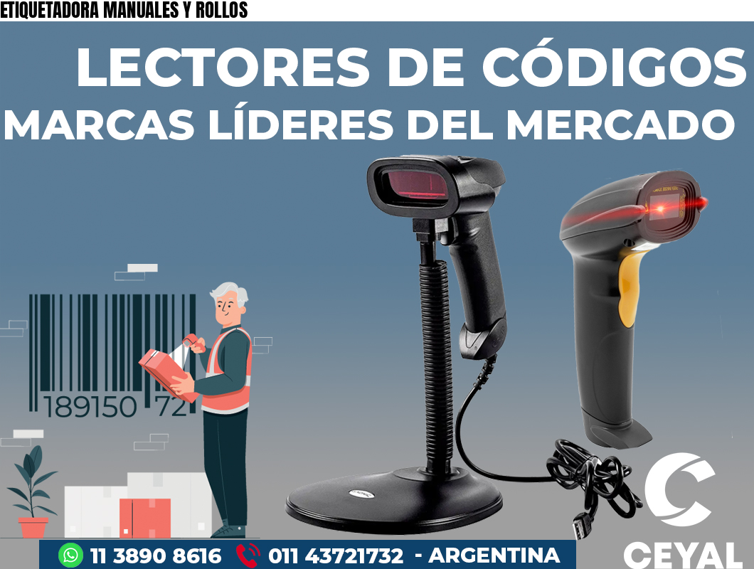 ETIQUETADORA MANUALES Y ROLLOS