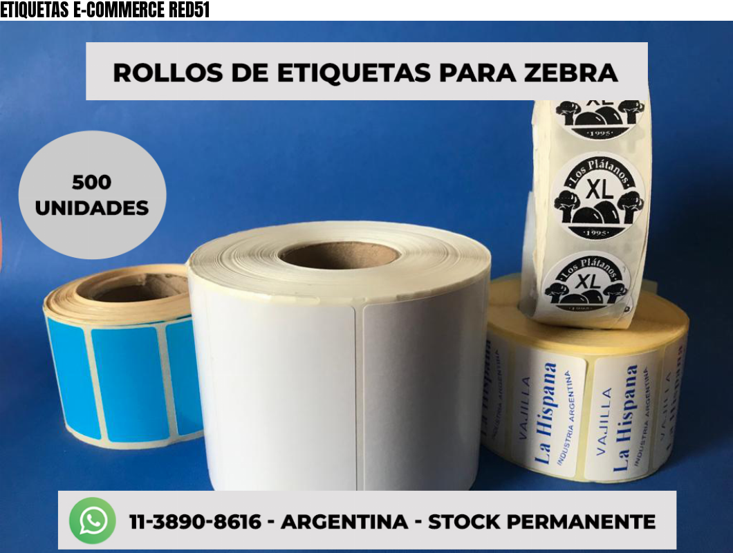 ETIQUETAS E-COMMERCE RED51