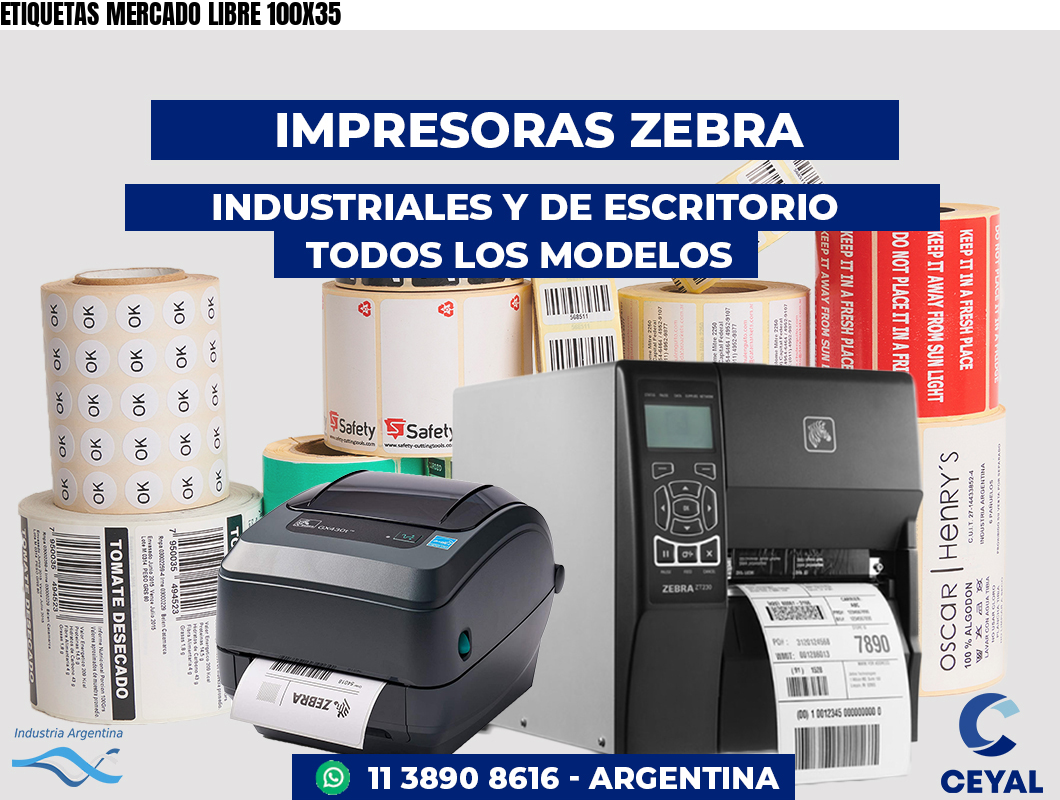 ETIQUETAS MERCADO LIBRE 100X35