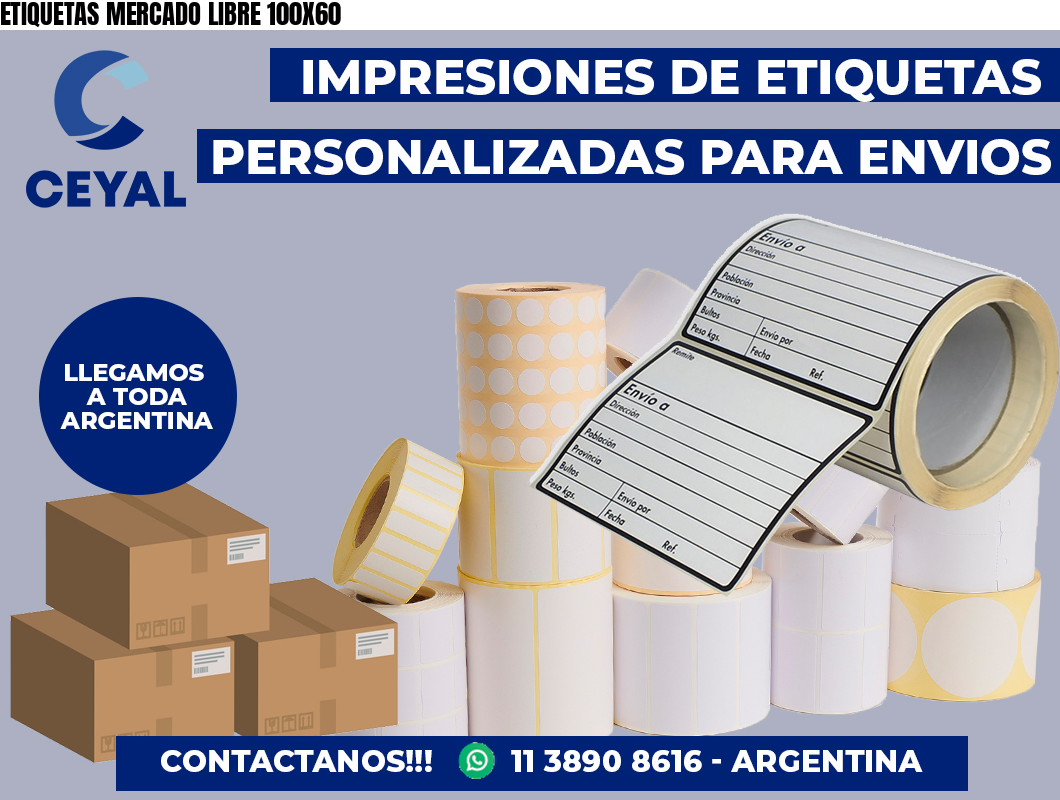 ETIQUETAS MERCADO LIBRE 100X60