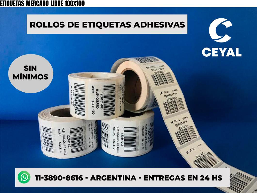 ETIQUETAS MERCADO LIBRE 100x100