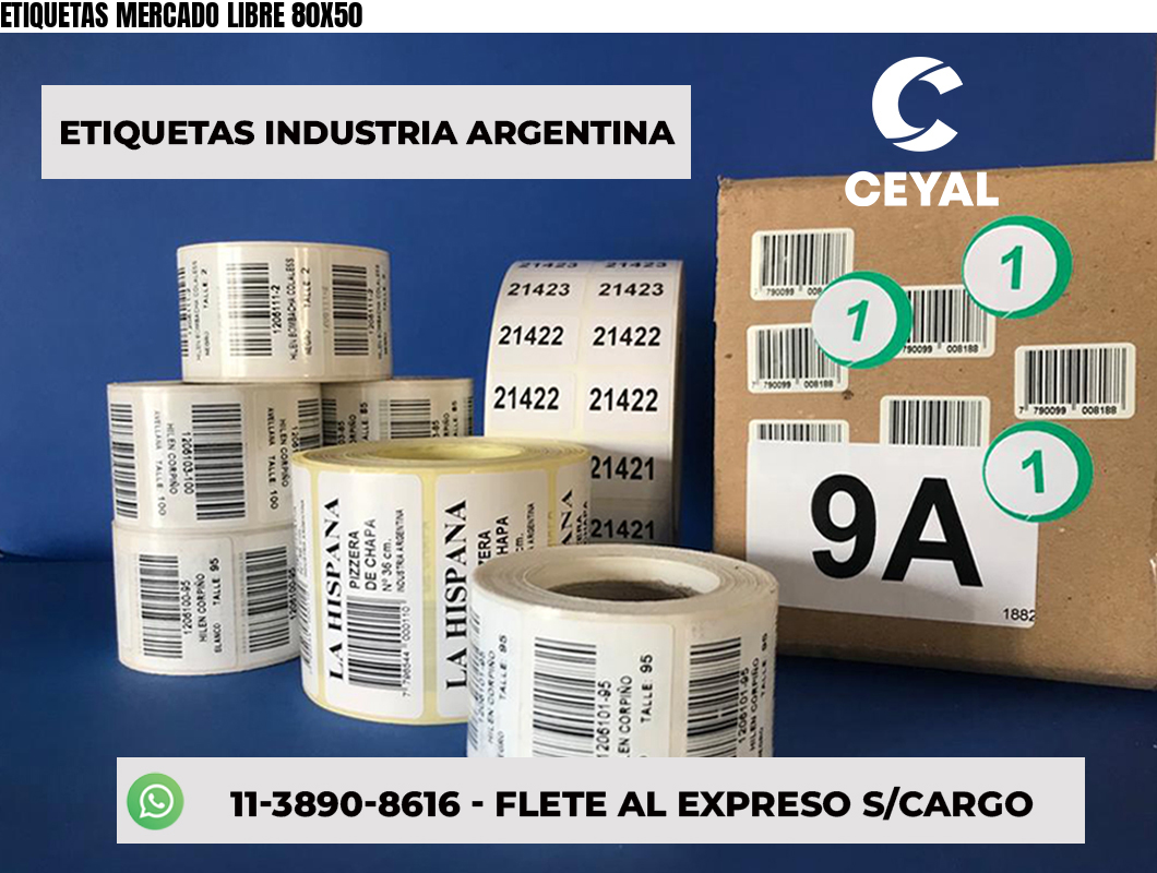 ETIQUETAS MERCADO LIBRE 80X50