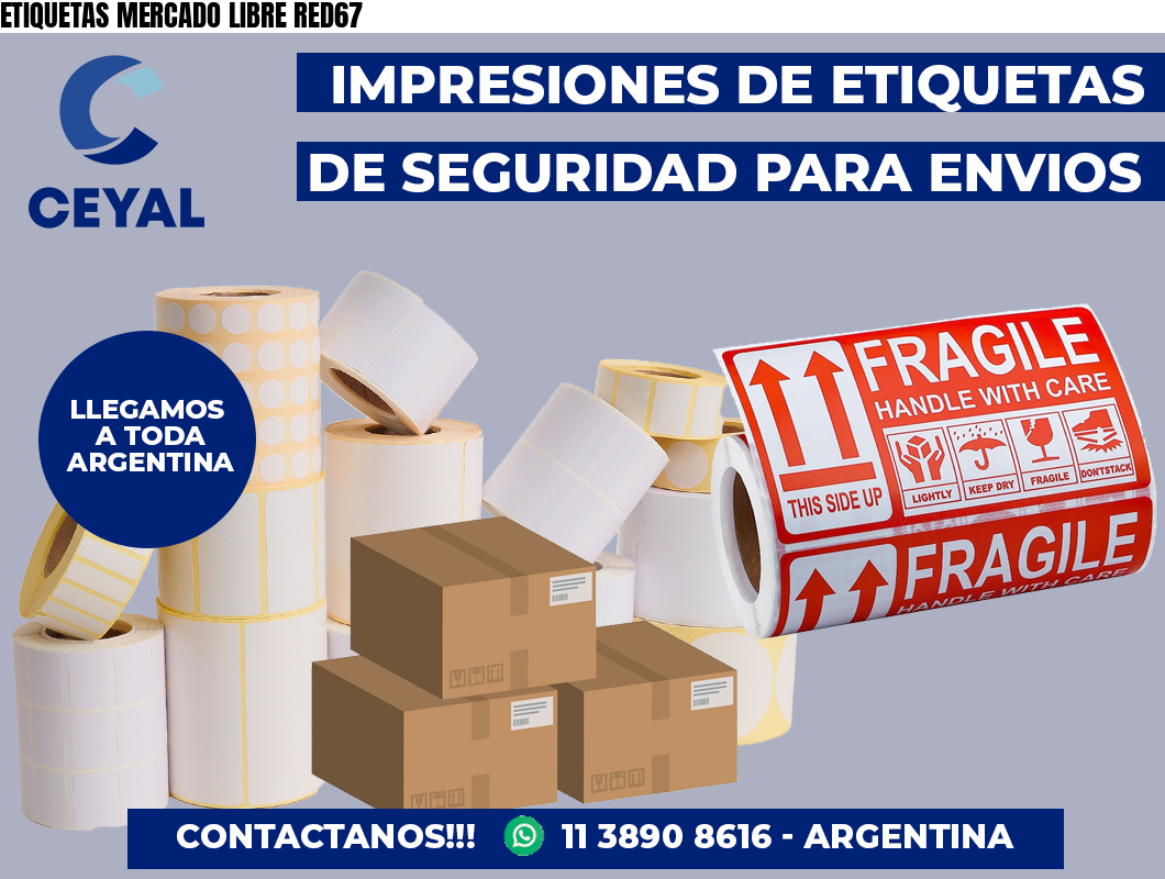 ETIQUETAS MERCADO LIBRE RED67
