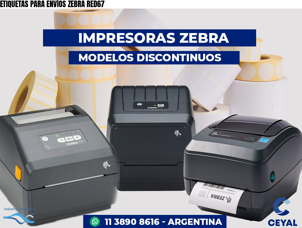 ETIQUETAS PARA ENVÍOS ZEBRA RED67