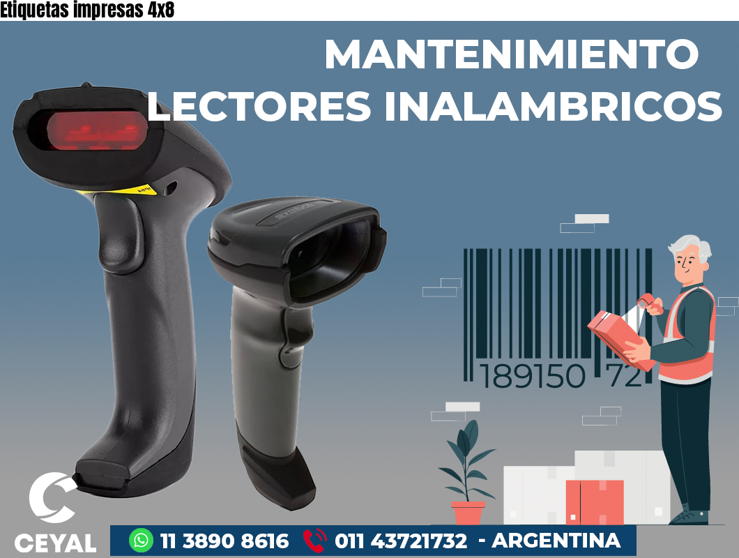 Etiquetas impresas 4x8