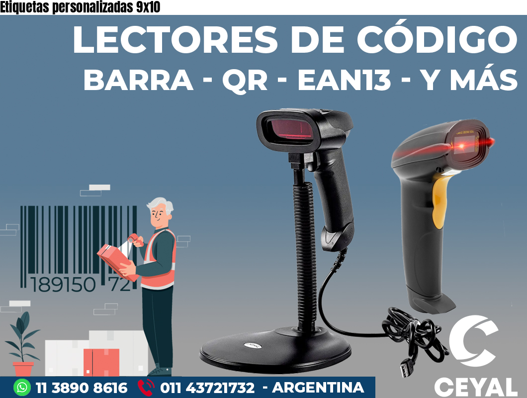 Etiquetas personalizadas 9x10