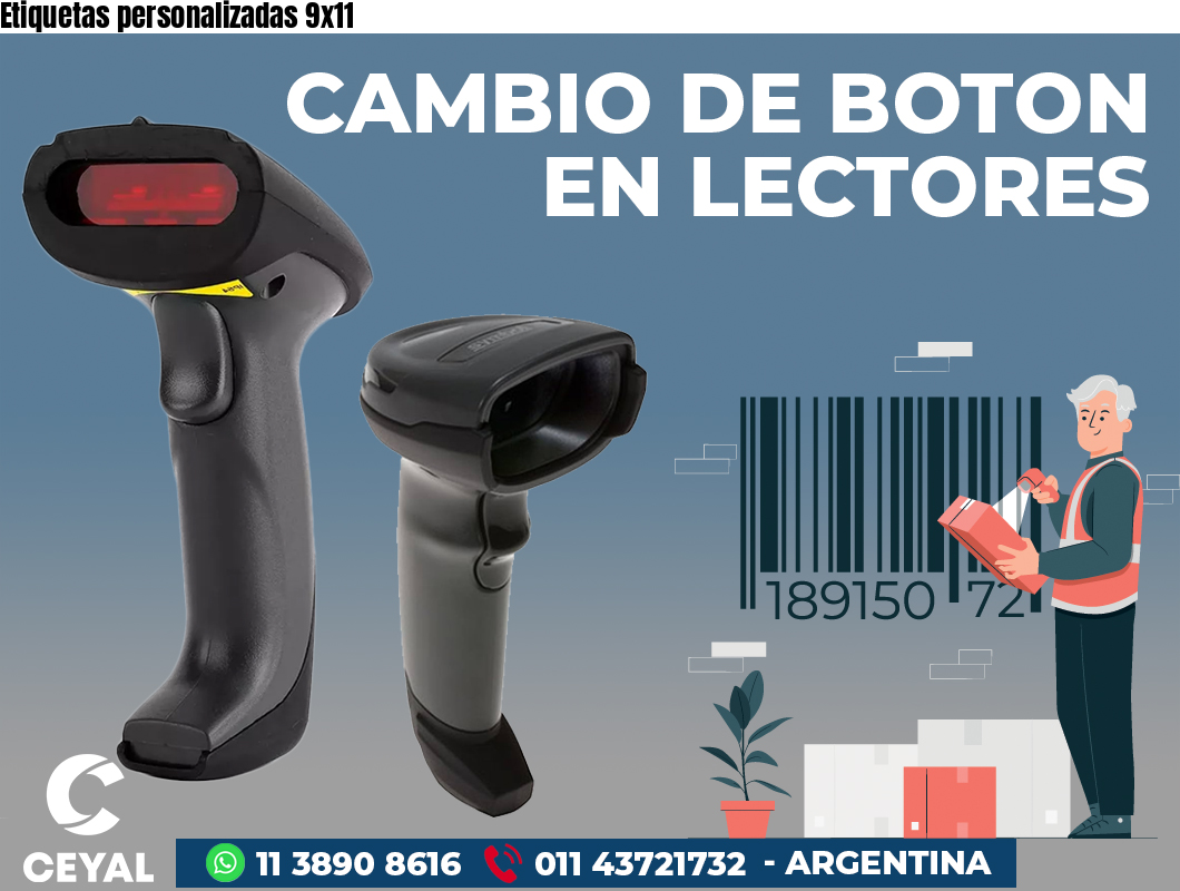 Etiquetas personalizadas 9x11