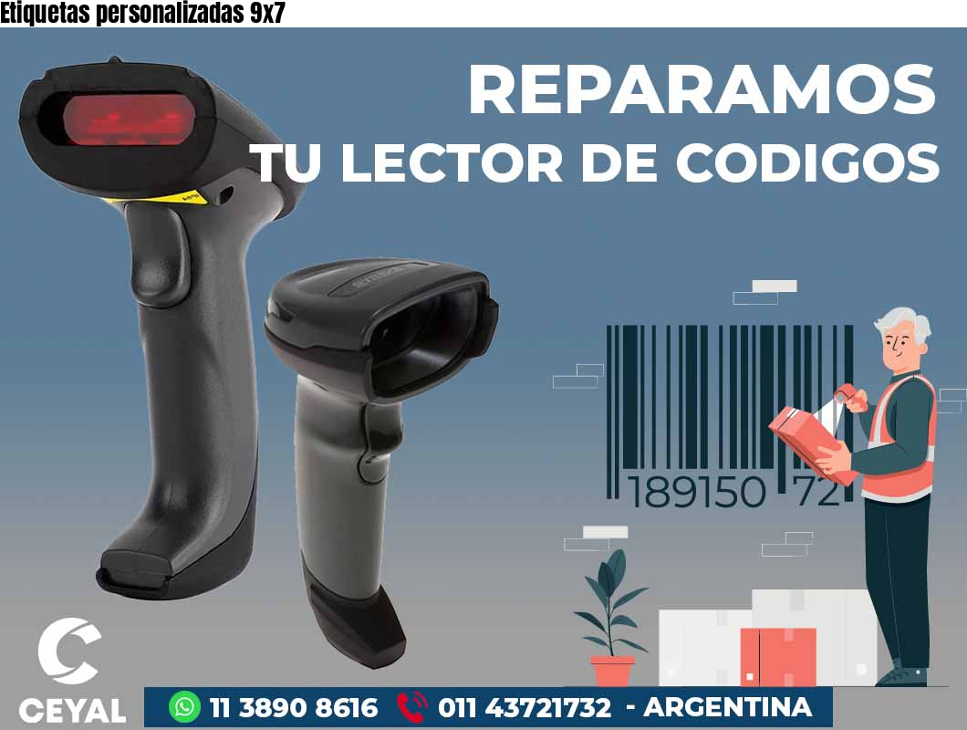 Etiquetas personalizadas 9x7