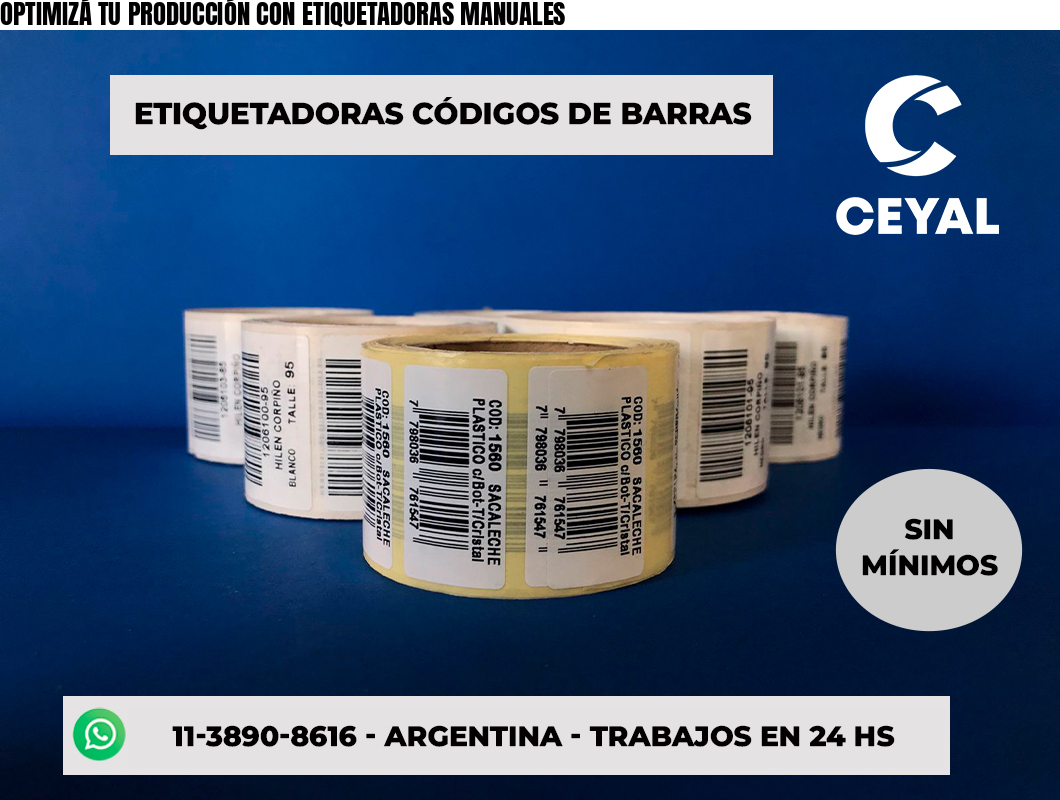 OPTIMIZÁ TU PRODUCCIÓN CON ETIQUETADORAS MANUALES