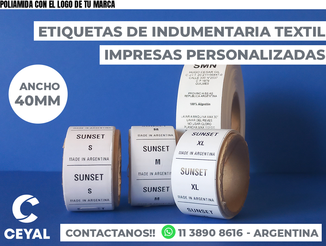 POLIAMIDA CON EL LOGO DE TU MARCA