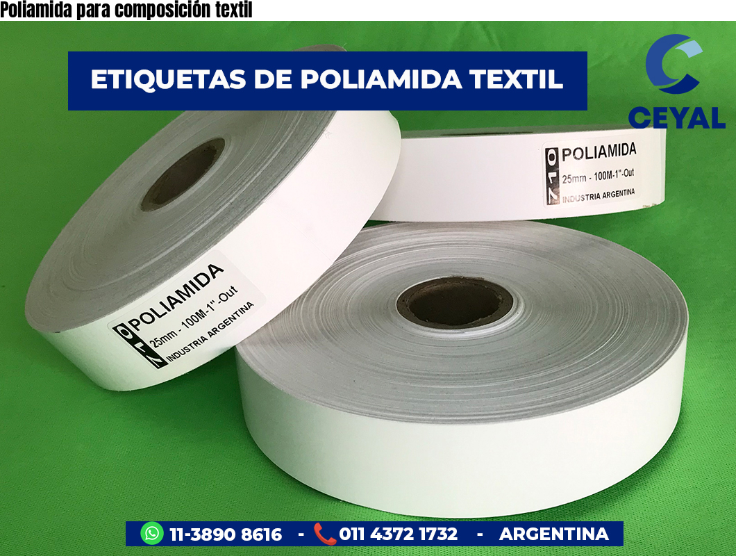 Poliamida para composición textil