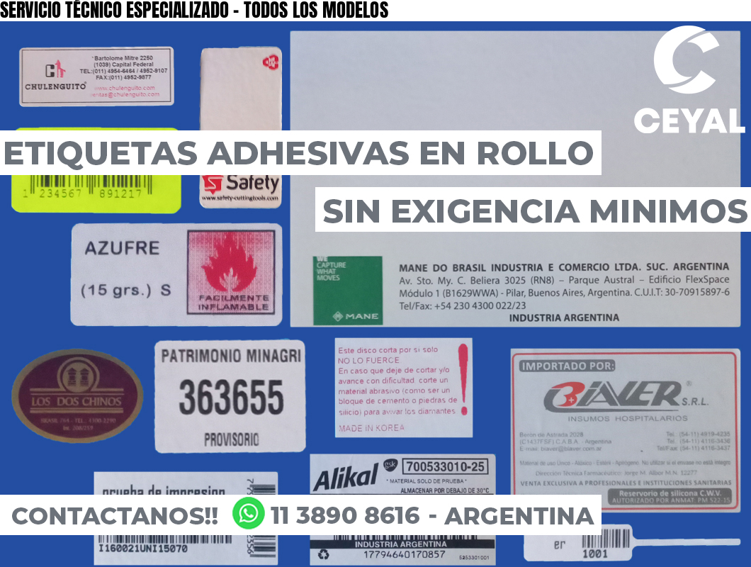 SERVICIO TÉCNICO ESPECIALIZADO - TODOS LOS MODELOS