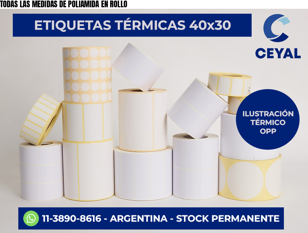 TODAS LAS MEDIDAS DE POLIAMIDA EN ROLLO