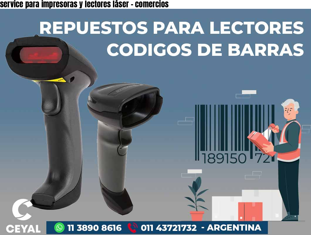 service para impresoras y lectores láser - comercios