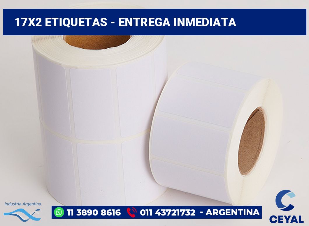 17×2 Etiquetas