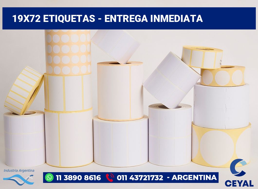 19x72 Etiquetas