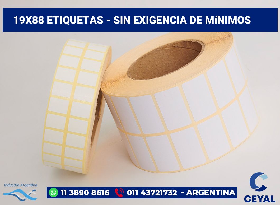 19×88 Etiquetas