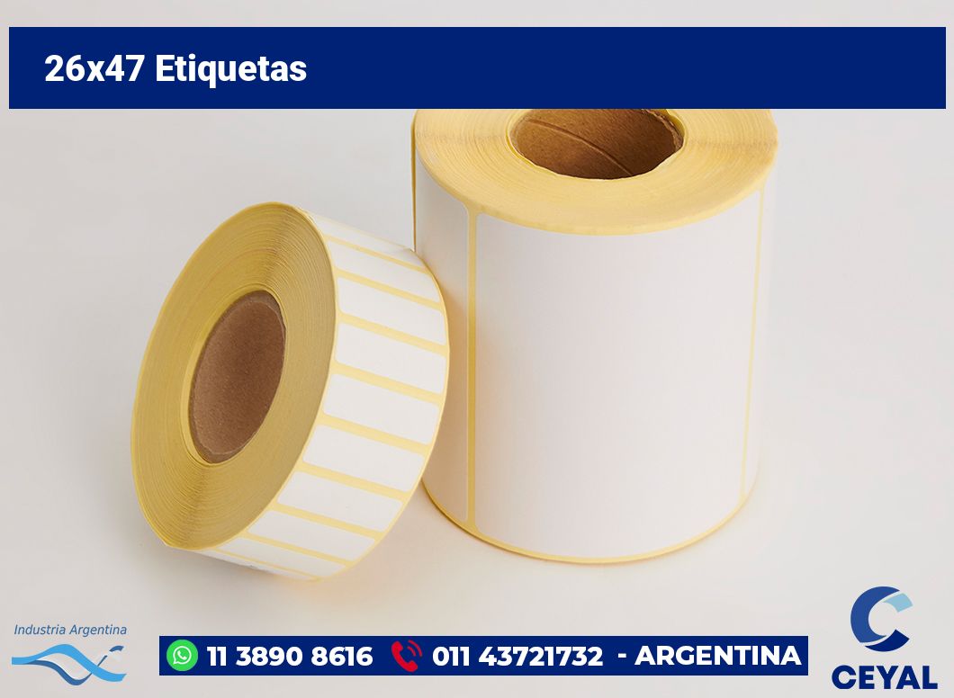 26x47 Etiquetas