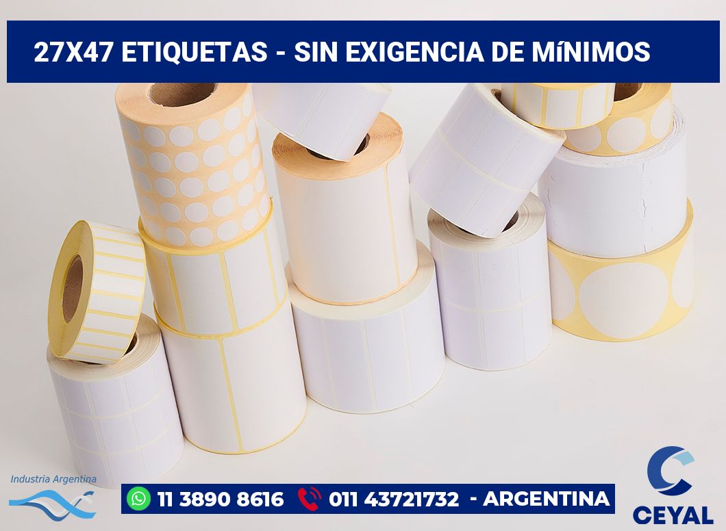 27×47 Etiquetas