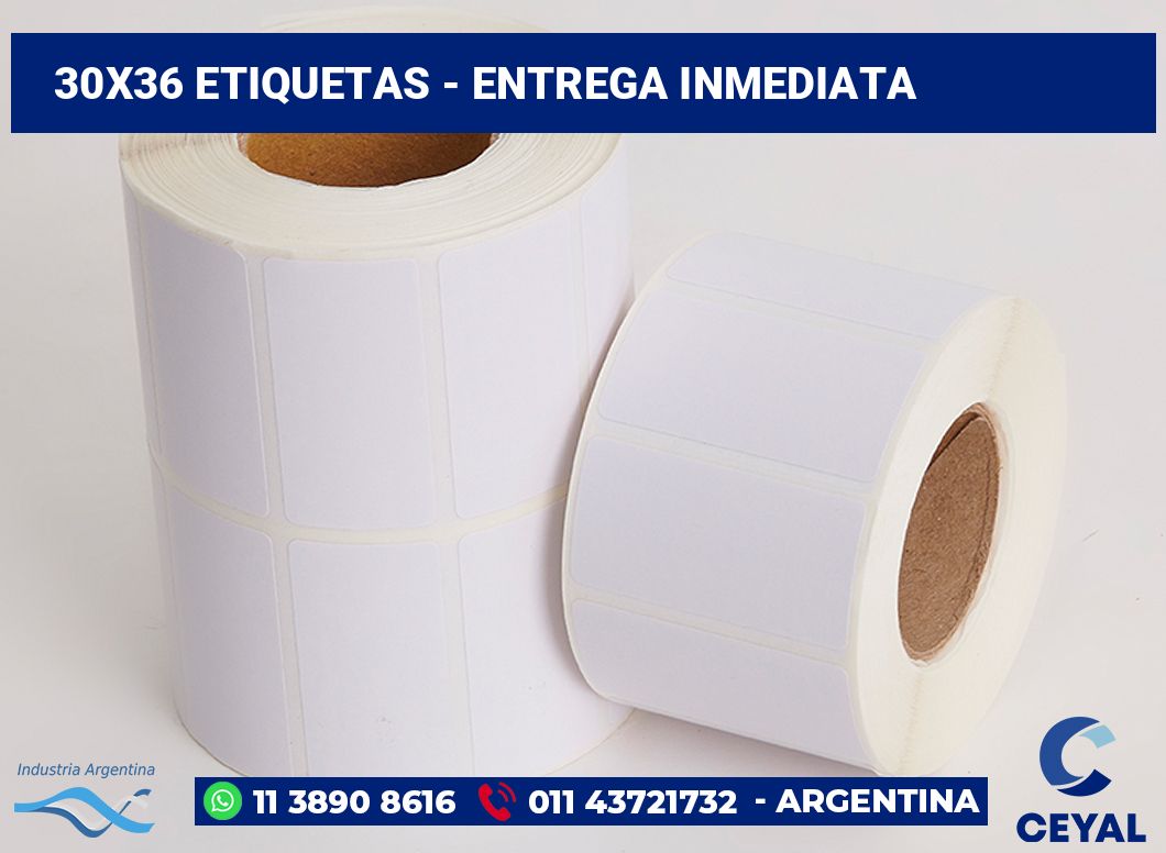 30x36 Etiquetas