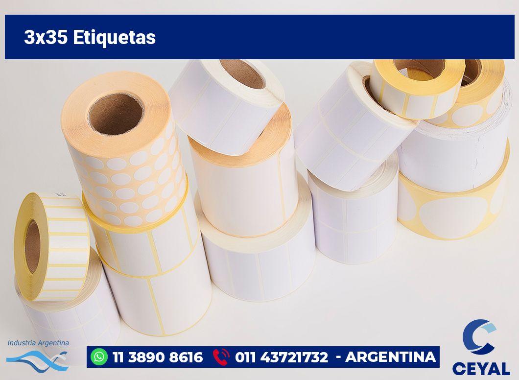 3×35 Etiquetas