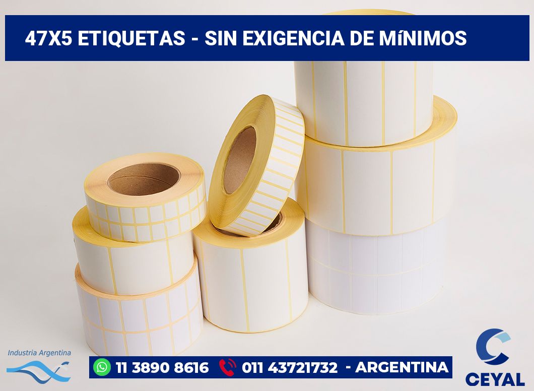 47×5 Etiquetas