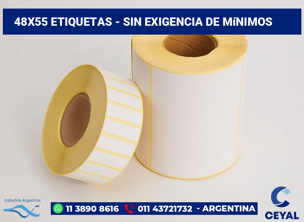48×55 Etiquetas