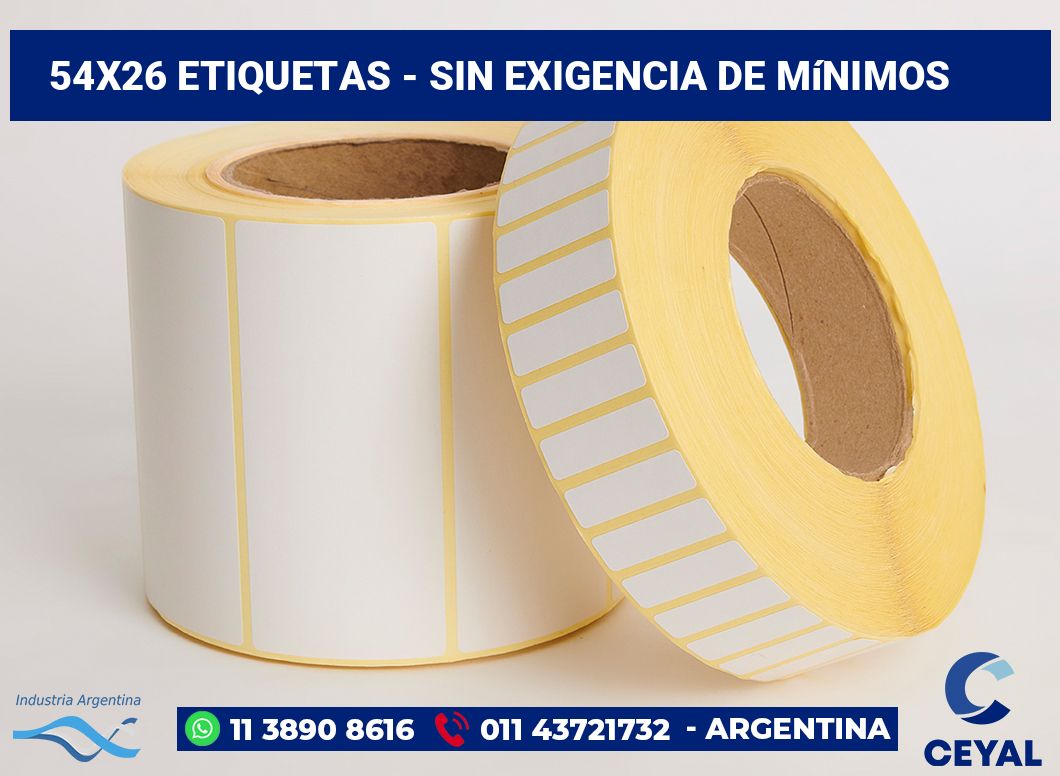 54x26 Etiquetas