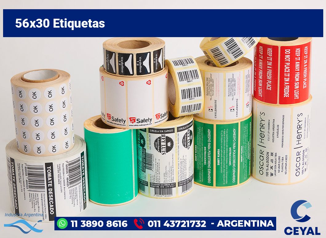 56x30 Etiquetas