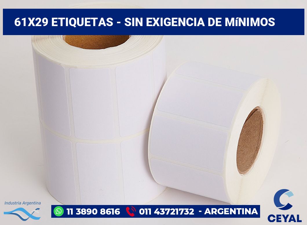 61x29 Etiquetas