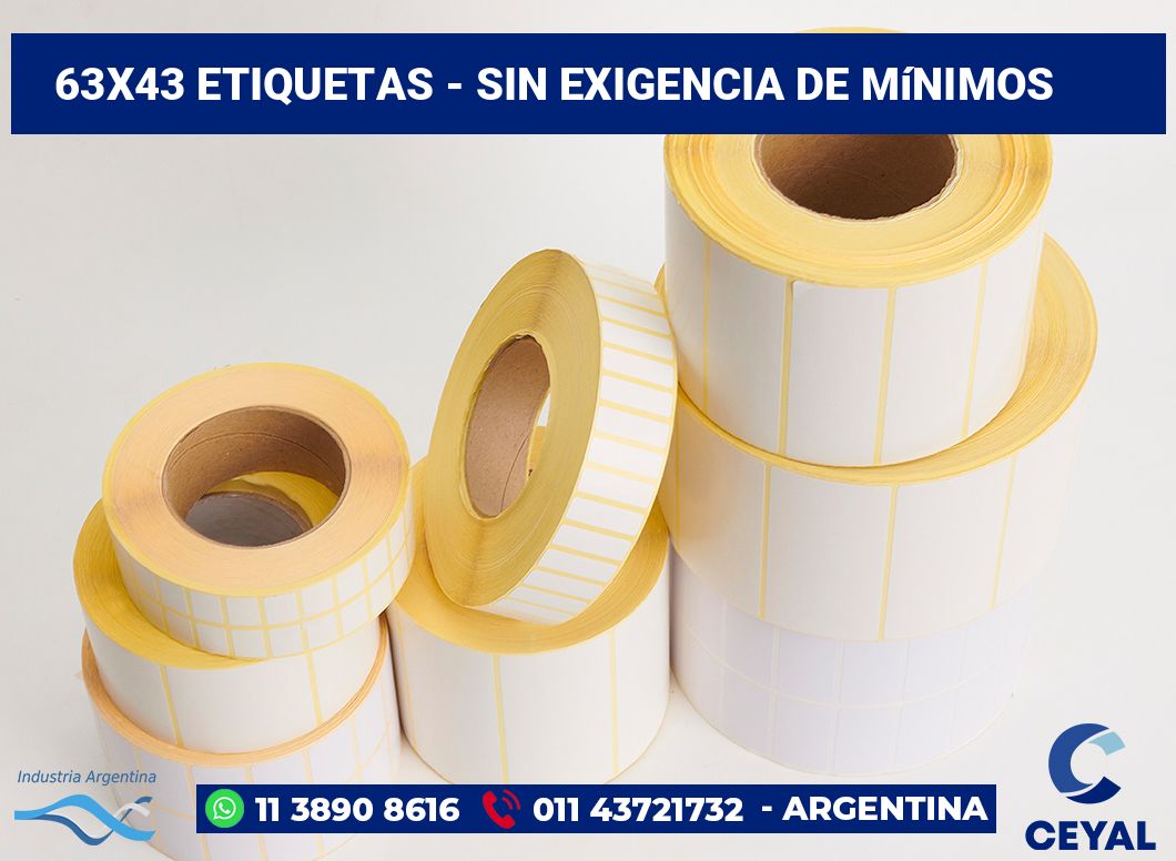 63x43 Etiquetas