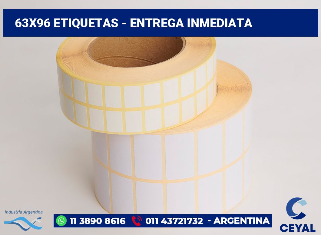 63×96 Etiquetas
