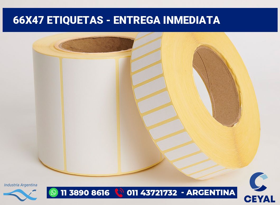 66×47 Etiquetas